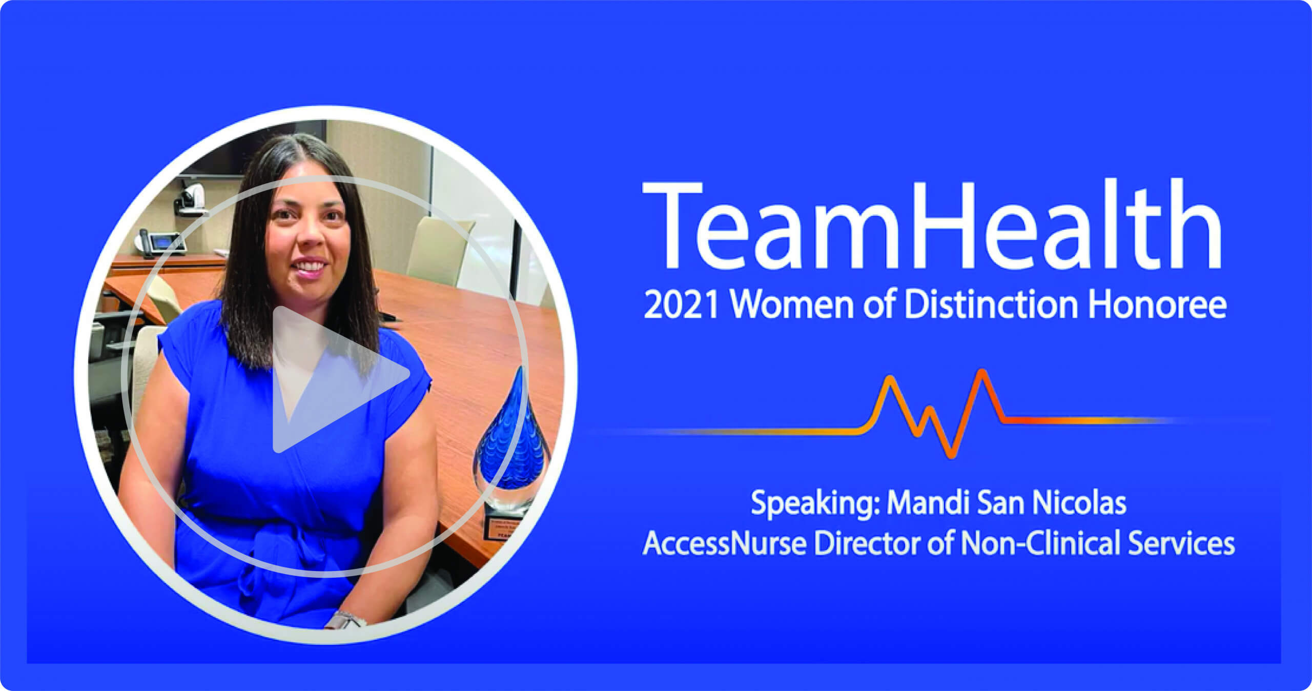 AccessNurse Non Clinical Director TeamHealth’s 2022 Women of Distinction