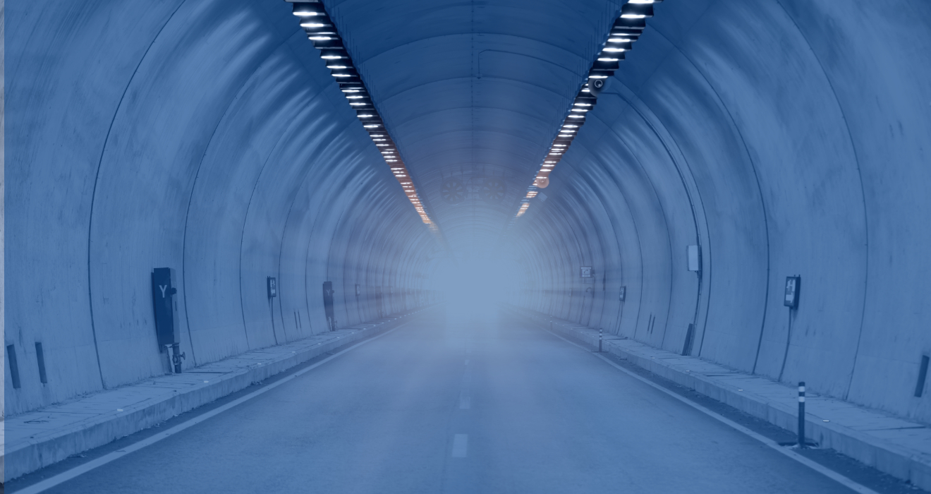 bright light at the end of the tunnel