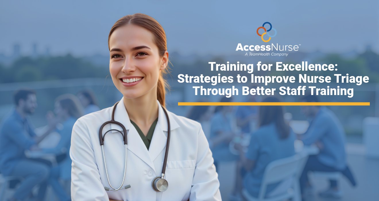 Training for Excellence Text Title and a Doctor in White Coat