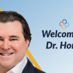 Headshot of Dr. Horst with Text That Says Welcoming Dr. Horst